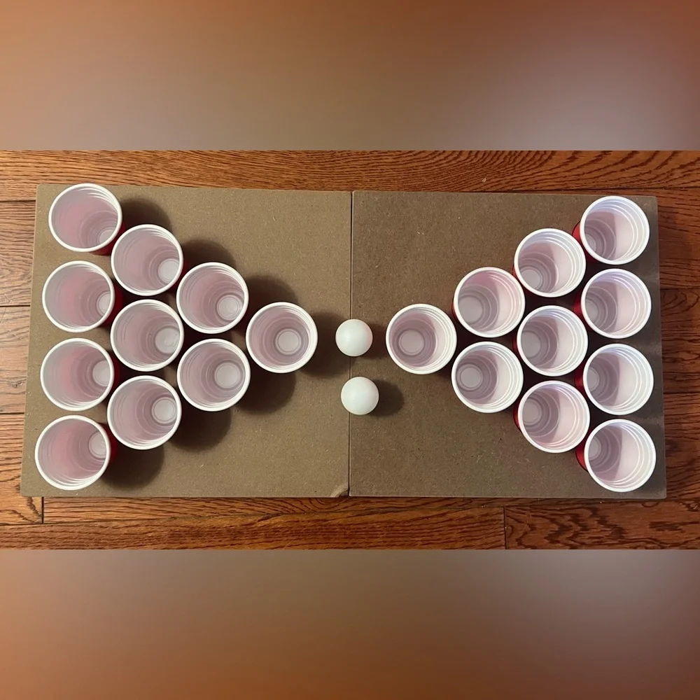 🆕Miniature Tabletop Pong Set - Red